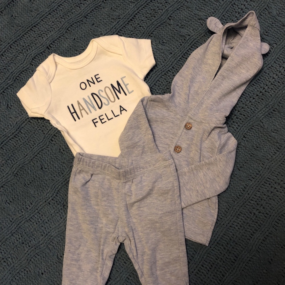 Two baby boy outfits